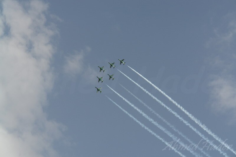 Royal Saudi Air Force Green arrows team airshow